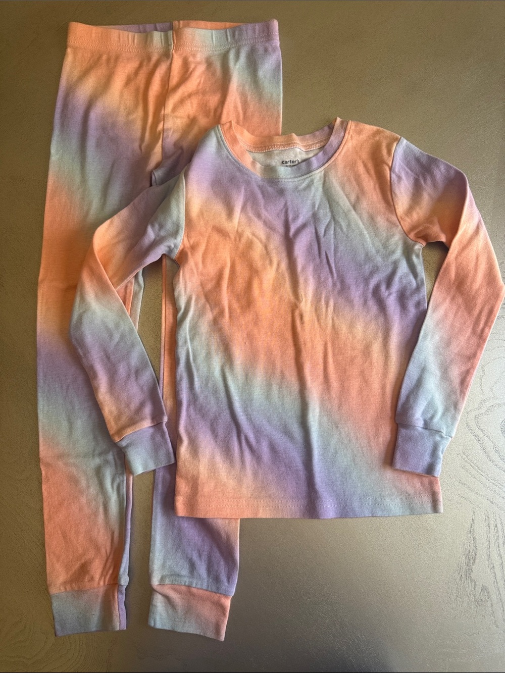 Carter's Peach and Light Pink Kids Pajama Set